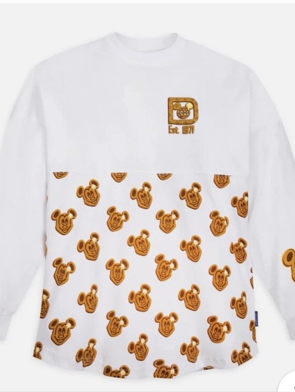 Disneyland Spirit Jersey Mickey Waffles Adult Size Small Cotton